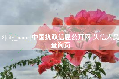 禹州中国执政信息公开网-失信人员查询页