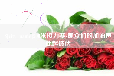 禹州500米接力赛-观众们的加油声此起彼伏
