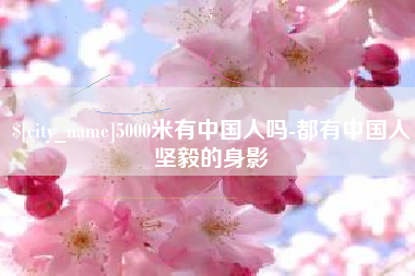 禹州5000米有中国人吗-都有中国人坚毅的身影