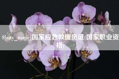 禹州国家应急救援员证(国家职业资格)