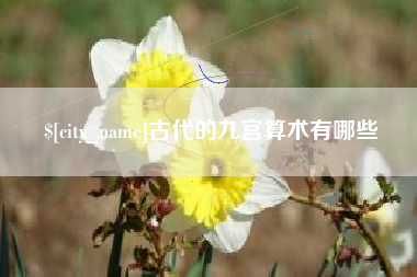 禹州古代的九宫算术有哪些