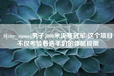 禹州男子5000米决赛冠军-这个项目不仅考验着选手们的体能极限