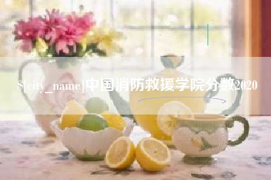 禹州中国消防救援学院分数2020