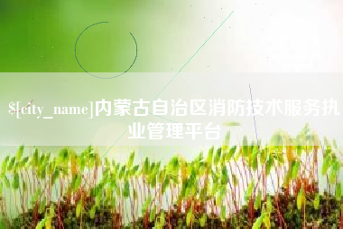 禹州内蒙古自治区消防技术服务执业管理平台