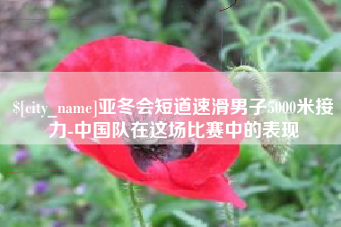 禹州亚冬会短道速滑男子5000米接力-中国队在这场比赛中的表现