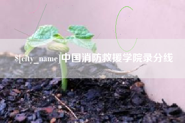 禹州中国消防救援学院录分线