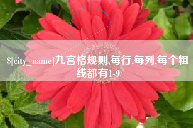 禹州九宫格规则,每行,每列,每个粗线都有1-9