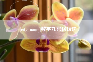 禹州数字九宫格玩法