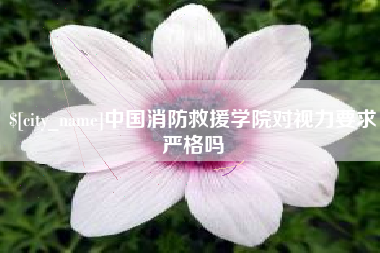 禹州中国消防救援学院对视力要求严格吗