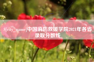 禹州中国消防救援学院2021年各省录取分数线