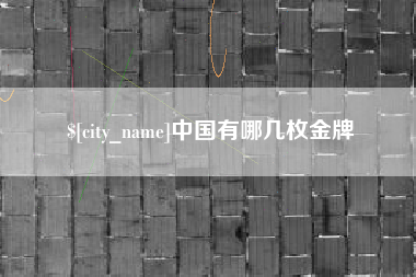 禹州中国有哪几枚金牌