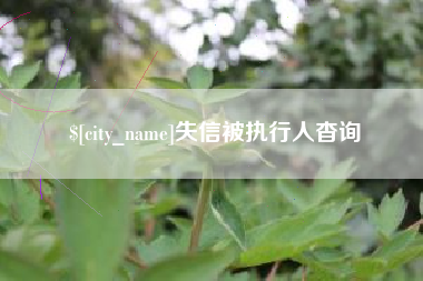 禹州失信被执行人杳询