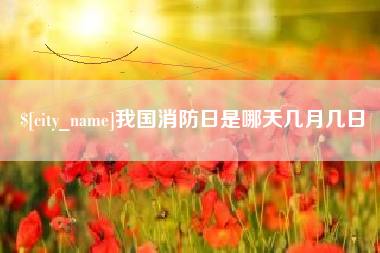 禹州我国消防日是哪天几月几日
