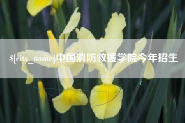 禹州中国消防救援学院今年招生