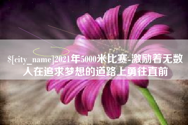 禹州2021年5000米比赛-激励着无数人在追求梦想的道路上勇往直前
