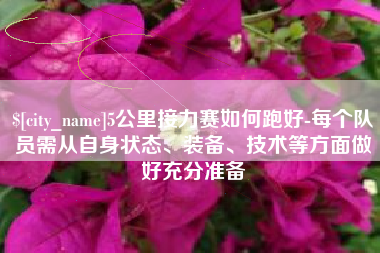 禹州5公里接力赛如何跑好-每个队员需从自身状态、装备、技术等方面做好充分准备