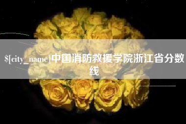 禹州中国消防救援学院浙江省分数线