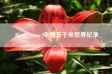 禹州中国五千米世界纪录