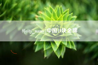 禹州中国19块金牌