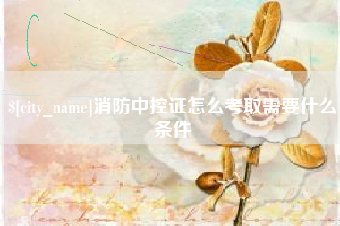 禹州消防中控证怎么考取需要什么条件
