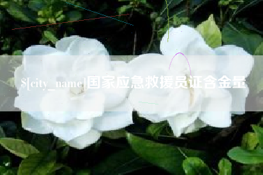 禹州国家应急救援员证含金量