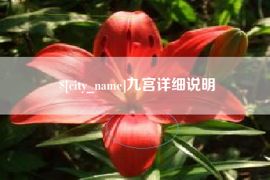 禹州九宫详细说明