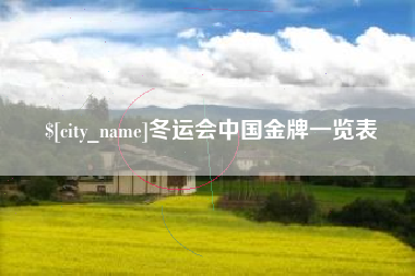 禹州冬运会中国金牌一览表