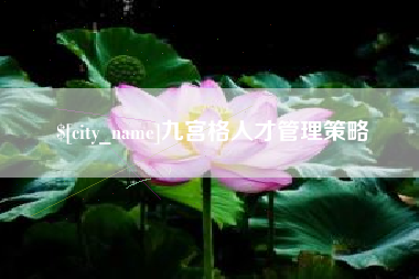 禹州九宫格人才管理策略