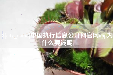 禹州中国执行信息公开网官网app为什么要钱呢